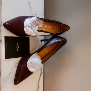 Coach Leather Oxblood Pumps 7.5
